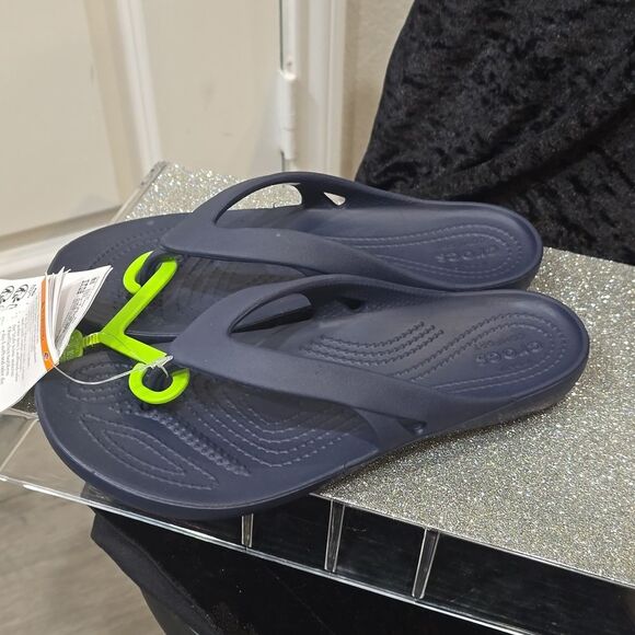 Crocs Kadee 2 Flip-Flop Sandal- Navy - Picture 6 of 9